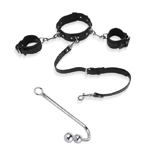 5334 Anal Cuffs Collar Hook and with Beaded Elegant 1210